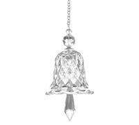 Glayent Adornos de Campana de Cristal Transparente, AtrapasueñOs, Fabricante de ArcoíRis, Juego de 2 Colgantes de Campanas de Viento de Vidrio, DecoracióN del Hogar