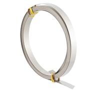 Glayent Alambre Plano de Alpaca Calibre 32 de 19,7 Pies, 8 mm de, Bisel Plano de Cobre, Alambre para Engarce de Bisel DIY para Joyería DIY.