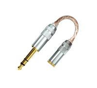 Glayent Cable adaptador de audio de 4,4 mm hembra a 6,35 mm macho a hembra HIFI decodificación de audio estéreo HiFi cable de conversión de equilibrio