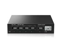 Glayent Conmutador 2.5G Conmutador de Red de 5 Puertos A 2500 Mbps con 10G SFP+ Auto/MDIX Plug and Play Conmutador Ethernet No Administrado Enchufe UE