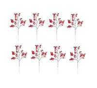 Glayent Flores Falsas Rojas Flores Navideñas Flores Artificiales Simuladas Mantianxing Arreglo de Floricultura con Flores Artificiales