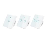 Glayent Interruptor de Pared Wi-Fi, Control de Pantalla Táctil Inteligente para, Interruptor de Luz Inteligente, Se Utiliza para Ajustar la Luz
