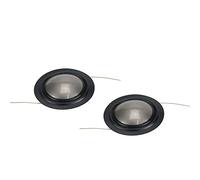 Glayent Lámina de metal importada de 25,4 mm + membrana lateral de seda, 25 bobinas oscilantes de tonos altos, reparación de altavoces, 8 ohmios, 1 par