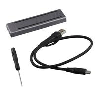 Glayent M.2 SSD Caja de disco duro NGFF RGB Cool Light práctica caja de disco duro multifunción