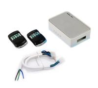 Glayent Mando a distancia universal de 433 MHz, interruptor inalámbrico, receptor de puerta de garaje para motor tubular de persiana enrollable