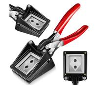 Glayent Máquina Cortadora de Fotografías de Pasaporte de Mano, Máquina Troqueladora de Identificación con Fotografía, Perforadora Adecuada para Oficina (1,4 Pulgadas X 1,8 Pulgadas)