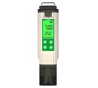 Glayent Medidor digital de pH hidropónico de calidad del agua, termómetro con retroiluminación LCD, /EC/TDS para acuarios y spa