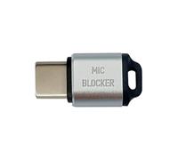 Glayent MIC-Blocker - Bloqueador de sonido para todos los dispositivos USB-C, portátil, smartphone, tablet, color plateado