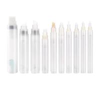 Glayent Pack de 10 rellenables, marcadores vacíos, transparentes, para óleo, acuarela, garabatos, dibujo de papel, accesorios para bolígrafo