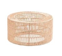 Glayent Pantalla de Cuerda de Papel para Lámpara de Techo, Pantalla de Lámpara de Araña Estilo Bohemio, Protector de Bombilla para Restaurante, Cafetería, Sala de Estar, 22 X 11 cm