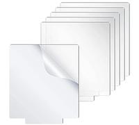 Glayent Placa de cristal acrílico transparente fundido para luz LED, zócalo, mesa, proyectos de exhibición, luces LED para proyectos, 6 unidades