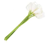 Glayent Ramo Nupcial de la con 10 Flor Latex del Tacto Real KC51 para la Boda