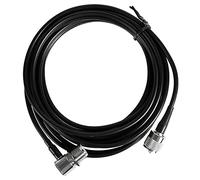 Glayent RG58 RG-58 Cable Coaxial de Antena de Coche de 50 Ohmios 5 Metros UHF Hembra una UHF Macho (Negro)