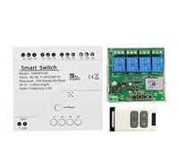 Glayent Smart WiFi Bluetooth Switch Relay Module+Remote 7-32V en Off Controller 4CH 2.4G WiFi Remote para