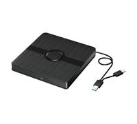 Glayent Unidad Externa de BLU Ray, Reproductor de CD/DVD con Capacidad de Lectura/Escritura Reproductor de BLU-Ray Portátil para PC Portátil Win10