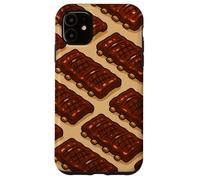Glazed BBQ Ribs Illustration for Grill Lovers and Pitmasters Carcasa para iPhone 11
