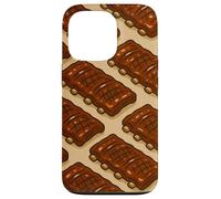 Glazed BBQ Ribs Illustration for Grill Lovers and Pitmasters Carcasa para iPhone 13 Pro