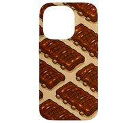 Glazed BBQ Ribs Illustration for Grill Lovers and Pitmasters Carcasa para iPhone 14 Pro