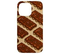 Glazed BBQ Ribs Illustration for Grill Lovers and Pitmasters Carcasa para iPhone 14 Pro MAX