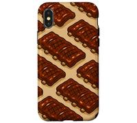 Glazed BBQ Ribs Illustration for Grill Lovers and Pitmasters Carcasa para iPhone X/XS