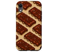 Glazed BBQ Ribs Illustration for Grill Lovers and Pitmasters Carcasa para iPhone XR