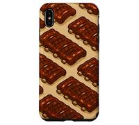 Glazed BBQ Ribs Illustration for Grill Lovers and Pitmasters Carcasa para iPhone XS MAX