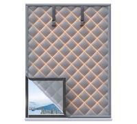 Glazing Insulator - Pantalla de mitigación en frío, membrana de tela de algodón aislado, sello de apertura arquitectónica, utilidad de prevención de pérdidas de calor, acceso al espacio de utilidad