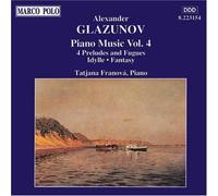 GLAZUNOV 4 Preludes & Fugues / Idylle (CD) (Importación USA)