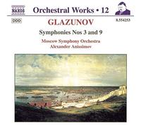 Anissimov,Alexander - Glazounov : intégrale des oeuvres pour orchestre, vol.12 : symphonies 3, 9