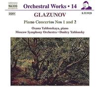 Yablonskaya,Oxana - Glazounov : intégrale des oeuvres pour orchestre, vol.14 : concertos pour piano