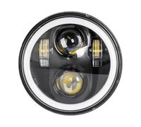 GLBLPEXELR Faros para motocicleta Para Sportster 1200 883 Para Street 500 750 Faros Delanteros LED 5.75 Pulgadas Motocicleta Proyector LED Pulgadas Con Halo Ojos Ángel