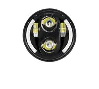GLBLPEXELR Faros para motocicleta Para Sportster 1200 883 Para Street 500 750 Faros Delanteros LED De 5-3/4" Para Motocicleta Con Halo Angel Eyes Negros De 5.75"(40W Black2)
