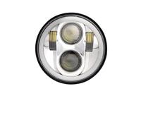 GLBLPEXELR Faros para motocicleta Para Sportster 883 XL883 FXCW Faros Delanteros LED De 5.75 Pulgadas Y 5 3 4 Pulgadas De Circulación Diurna DRL De 40W(BChrome)