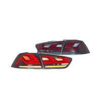 GLBLPEXELR Luces de freno traseras LED rojas Para Mitsubishi Lancer EVO-X Intermitentes Freno LED Dinámicos Piezas Tuning Conjunto De Luces Traseras(A Smoked Mirror)