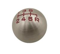 GLBLPEXELR Pomo de cambio de cuero Para Civic City FD2 FN2 EP3 Para Tipo R DC2 DC5 AP1 AP2 S2000 F20C Aluminio 5/6 Velocidad JDM Forma De Bola Perilla Cambio Marchas(5th gear)