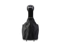 GLBLPEXELR Pomo de cambio de cuero Para Opel Para Astra III H 1,6 Para Vauxhall 2004-2010 5/6 Velocidad Manual Perilla De Palanca Cambios Coche Cabeza(Black Line - 5 Speed)