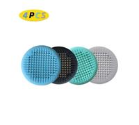 GLBMLMTHZP 1/2/4 piezas de desagüe ducha, colector pelos, cubierta for bañera baño con ventosa 5, pulgadas, colador fregadero silicona, apto for Cubierta de drenaje de piso de acero(4pcs Set)