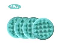 GLBMLMTHZP 1/2/4 piezas de desagüe ducha, colector pelos, cubierta for bañera baño con ventosa 5, pulgadas, colador fregadero silicona, apto for Cubierta de drenaje de piso de acero(4pcs green x 4)