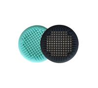 GLBMLMTHZP 1/2/4 piezas de desagüe ducha, colector pelos, cubierta for bañera baño con ventosa 5, pulgadas, colador fregadero silicona, apto for Cubierta de drenaje de piso de acero(2 pcs green black)