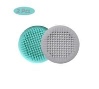 GLBMLMTHZP 1/2/4 piezas de desagüe ducha, colector pelos, cubierta for bañera baño con ventosa 5, pulgadas, colador fregadero silicona, apto for Cubierta de drenaje de piso de acero(2 pcs green gray)