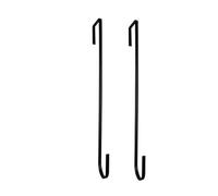 GLBMLMTHZP 1/2/4 piezas de guirnalda floral navideña for colgar sobre la puerta, reutilizable, sin clavos Gancho para baño(Black 2pc)