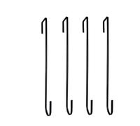 GLBMLMTHZP 1/2/4 piezas de guirnalda floral navideña for colgar sobre la puerta, reutilizable, sin clavos Gancho para baño(Balck 4pc)