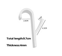 GLBMLMTHZP 1-5 piezas de toalleros baño, perchero transparente, toallero calefactado, for ropa, bufandas, ganchos Gancho para baño(1Pcs-white)