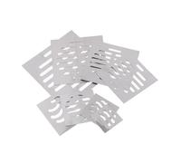 GLBMLMTHZP 1 pieza de cubierta drenaje cuadrada acero inoxidable, rejilla piso baño, atrapapelos ducha antideslizante Cubierta de drenaje de piso de acero(A6)