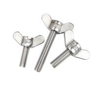 GLBMLMTHZP 1 Pieza de Tornillos Mariposa Acero Inoxidable 304 M4M5M6M8M10M12M14M16, Perno Oreja Grande, Garra, Tuerca, Tornillo, Herramientas Hardware Tuercas cuadradas(M4,60mm-1pcs)
