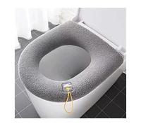 GLBMLMTHZP 1 Uds. Cojín de asiento de inodoro cálido de invierno, accesorios de baño lavables, cojín suave de punto en forma de O asiento de tocador(C)