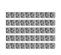 GLBMLMTHZP 10/50 piezas de ganchos autoadhesivos resistentes for marcos fotos, transparentes sin costuras for colgar relojes en la pared Gancho para baño(50pcs)