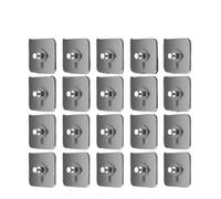 GLBMLMTHZP 10/50 piezas de ganchos autoadhesivos resistentes for marcos fotos, transparentes sin costuras for colgar relojes en la pared Gancho para baño(20pcs)