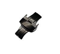 GLBMLMTHZP 12 mm 14 mm 16 mm 18 mm 20 mm Hebilla de mariposa de alta calidad Doble Prensa Exquisito Accesorios de cinturón de acero inoxidable Accesorios unisex Hebilla de mesa(Black 18mm)
