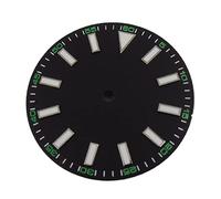 GLBMLMTHZP 2 9mm Black Watch Dial Fit NH35A NH36A Reloj de movimiento de la serie Esfera del reloj